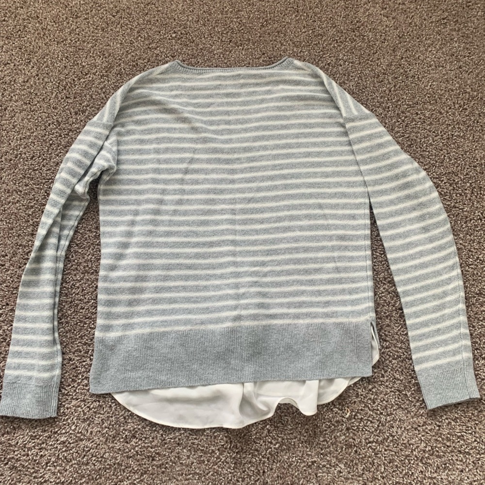 Lucky brand womens v neck striped sweater-layered - Picture 5 of 5
